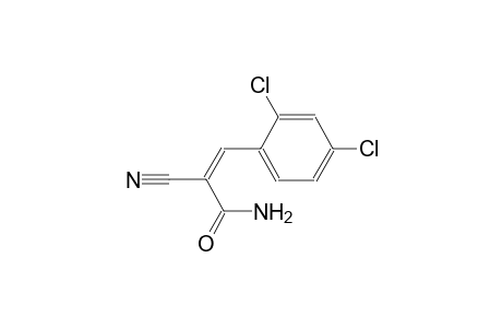 (2Z)-2-cyano-3-(2,4-dichlorophenyl)-2-propenamide