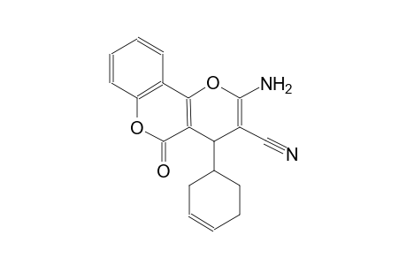 4H,5H-pyrano[3,2-c][1]benzopyran-3-carbonitrile, 2-amino-4-(3-cyclohexen-1-yl)-5-oxo-