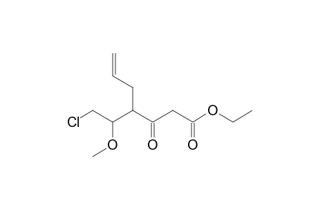 1-(Ethoxycarbonyl)-5-chloro-4-methoxy-3-allylpentan-2-one