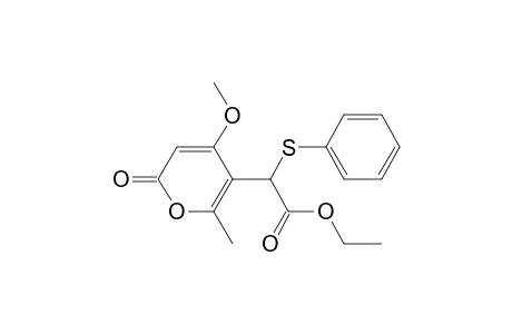 5-[(Ethoxycarbonyl)(phenylthio)methyl]-4-methoxy-6-methyl-2H-pyran-2-one