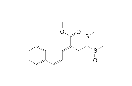 E-Methyl 2-[2-Methylsulfinyl-2-(methylthio)ethyl]-5-phenyl-2,4-pentadienoate