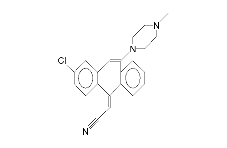 trans-A-Cyanomethylene-2-chloro-11-(4-methyl-piperazino)-5H-dibenzo(A,D)cycloheptene