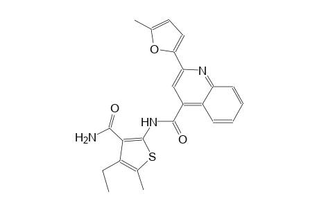 N-[3-(aminocarbonyl)-4-ethyl-5-methyl-2-thienyl]-2-(5-methyl-2-furyl)-4-quinolinecarboxamide