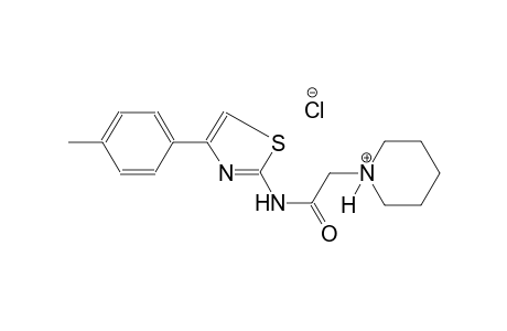 1-(2-{[4-(4-methylphenyl)-1,3-thiazol-2-yl]amino}-2-oxoethyl)piperidinium chloride