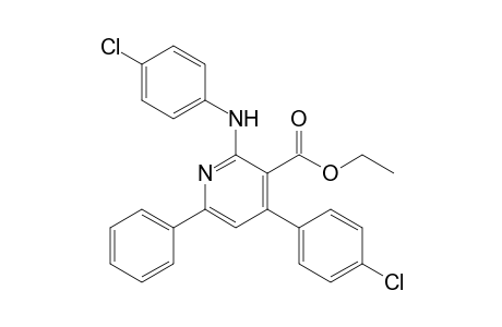 Ethyl 4-(4-chlorophenyl)-2-[(4-chlorophenyl)amino]-6-phenyl-3-pyridinecarboxylate
