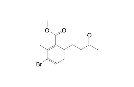 methyl 3-bromo-2-methyl-6-(3-oxobutyl)benzoate