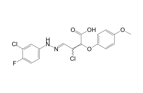 3-chloro-3-formyl-2-(p-methoxyphenoxy)acrylic acid, 3-[(3-chloro-4-fluorophenyl)hydrazone]