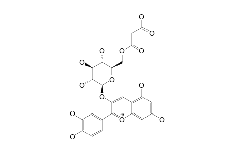 CYANIDIN-3-O-(6''-MALONYL-BETA-GLUCOPYRANOSIDE)