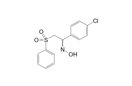 1-(4-Chlorophenyl)-2-(phenylsulfonyl)ethan-1-one oxime