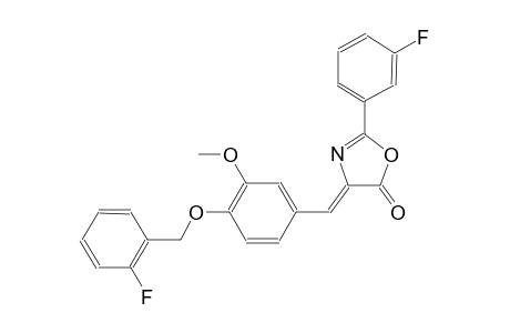 (4Z)-4-{4-[(2-fluorobenzyl)oxy]-3-methoxybenzylidene}-2-(3-fluorophenyl)-1,3-oxazol-5(4H)-one