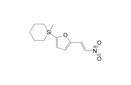 1-[5-(1-Methylsilacyclohexyl)-2-furyl]nitroethene