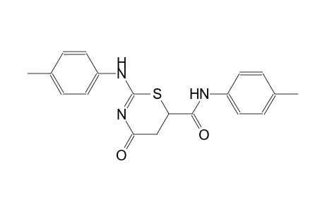 N-(4-methylphenyl)-4-oxo-2-(4-toluidino)-5,6-dihydro-4H-1,3-thiazine-6-carboxamide