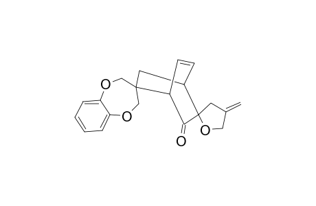 Dispiro[2H-1,5-benzodioxepin-3(4H),2'-bicyclo[2.2.2]oct[7]ene-5',2''(3''H)-furan]-6'-one, 4'',5''-dihydro-4''-methylene-
