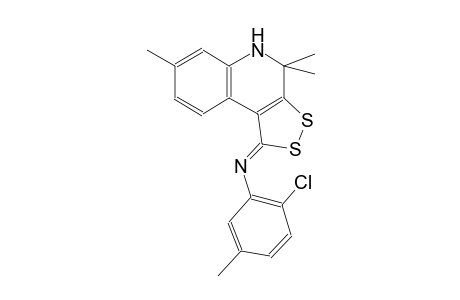 2-chloro-5-methyl-N-[(1Z)-4,4,7-trimethyl-4,5-dihydro-1H-[1,2]dithiolo[3,4-c]quinolin-1-ylidene]aniline