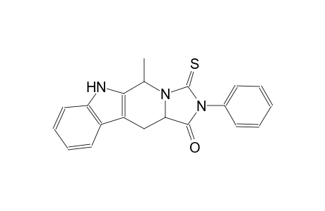 5-methyl-2-phenyl-3-thioxo-2,3,5,6,11,11a-hexahydro-1H-imidazo[5',1':6,1]pyrido[3,4-b]indol-1-one