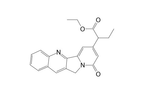 Ethyl Ester of 9,11-Dihydro-.alpha.-ethyl-9-oxoindolizino[1,2-b]quinoline-7-acetic acid