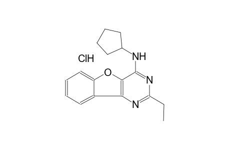 N-cyclopentyl-2-ethyl[1]benzofuro[3,2-d]pyrimidin-4-amine hydrochloride