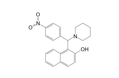 1-[(4-nitrophenyl)-(1-piperidinyl)methyl]-2-naphthalenol
