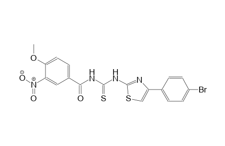 N-[4-(4-bromophenyl)-1,3-thiazol-2-yl]-N'-(4-methoxy-3-nitrobenzoyl)thiourea