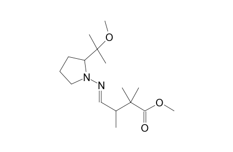Methyl (3R/S,2'S)-4-{[2'-(1'-Methoxy-1'-methylethyl)pyrrolidin-1'-yl]imino}-2,3,3-trimethylbutanoate