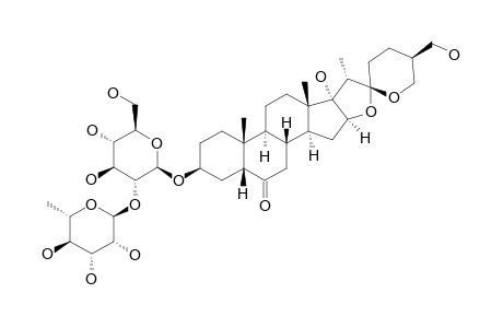 PUMILUM-A;(25R)-3-BETA,17-ALPHA,27-TRIOL-SPIROSTAN-6-ONE-3-O-ALPHA-L-RHAMNOPYRANOSYL-(1->2)-BETA-D-GLUCOPYRANOSIDE