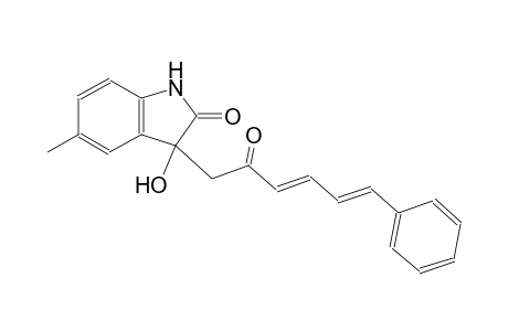 3-hydroxy-5-methyl-3-[(3E,5E)-2-oxo-6-phenyl-3,5-hexadienyl]-1,3-dihydro-2H-indol-2-one