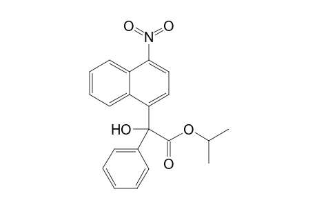 iso-Propyl .alpha.-hydroxy-.alpha.-[2-(1-nitro-4-naphthyl)]phenylacetate