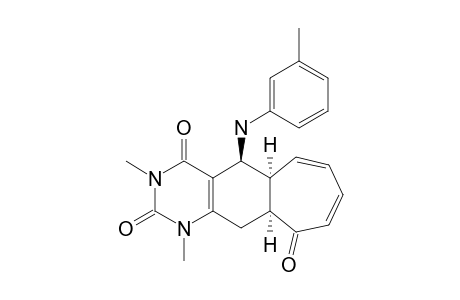 1,3-DIMETHYL-5-(m-TOLUIDINO)-2,3,4,R-5,C-5A,10,C-10A,11-OCTAHYDRO-1H-CYCLOHEPTO-[G]-QUINAZOLINE-2,4,10-TRIONE