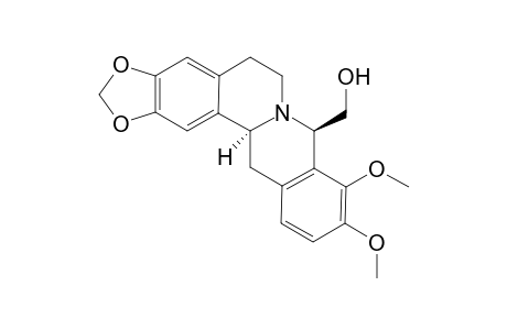 (8R*,14S*)-(+-)-8-Hydroxymethylcanadine