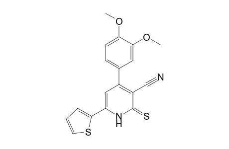 Pyridine-3-carbonitrile, 1,2-dihydro-4-(3,4-dimethoxyphenyl)-6-(2-thienyl)-2-thioxo-