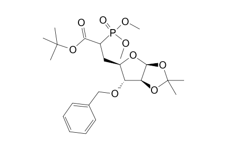 tert-Butyl (3-O-Benzyl-5,6-dideoxy-6-dimethoxyphosphoryl-1,2-O-isopropylidene-D-arabino-heptofuranos)uronate