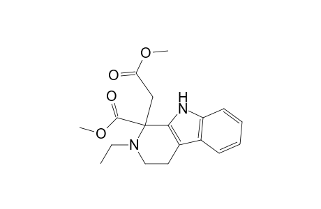 Methyl ester of 2-ethyl-2,3,4,9-tetrahydro-1-(methoxycarbonyl)-1H-pyrido[3,4-b]indole-1-acetic acid