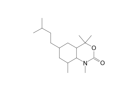 6-Isoamyl-1,4,4,8-tetramethyloctahydro-2H-benzo[d][1,3]oxazin-2-one