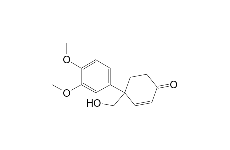 4-(3,4-dimethoxyphenyl)-4-(hydroxymethyl)-1-cyclohex-2-enone