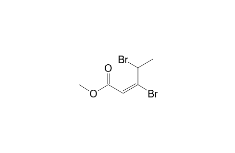 2-Pentenoic acid, 3,4-dibromo-, methyl ester, (E)-