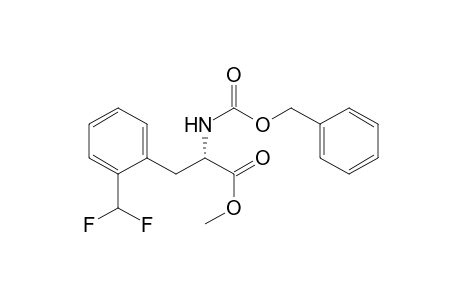 Methyl N-(benzyloxycarbonyl)-2-(difluoromethyl)phenylalaninate