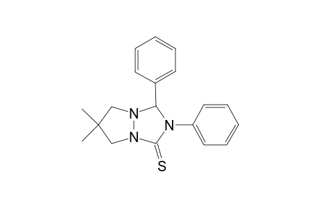 6,6-Dimethyl-2,3-diphenyltetrahydro-1H,5H-pyrazolo[1,2-a][1,2,4]triazole-1-thione