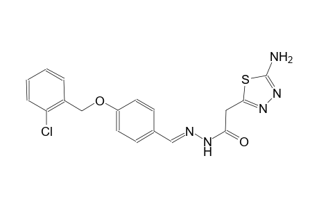 2-(5-amino-1,3,4-thiadiazol-2-yl)-N'-((E)-{4-[(2-chlorobenzyl)oxy]phenyl}methylidene)acetohydrazide