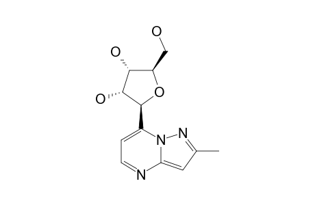 7-(BETA-D-RIBOFURANOSYL)-2-METHYLPYRAZOLO-[1,5-A]-PYRIMIDINE