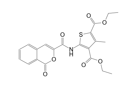 diethyl 3-methyl-5-{[(1-oxo-1H-isochromen-3-yl)carbonyl]amino}-2,4-thiophenedicarboxylate