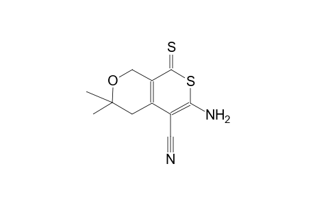 1H,3H-thiopyrano[3,4-c]pyran-5-carbonitrile, 6-amino-4,8-dihydro-3,3-dimethyl-8-thioxo-
