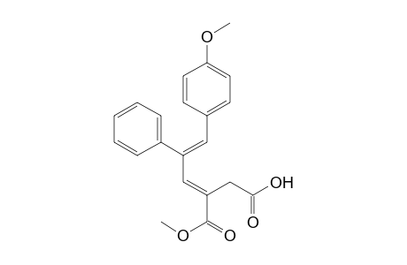1-Methyl hydrogen 2-[3-(4-methoxyphenyl)-2-phenylprop-2-enylidene]succinate