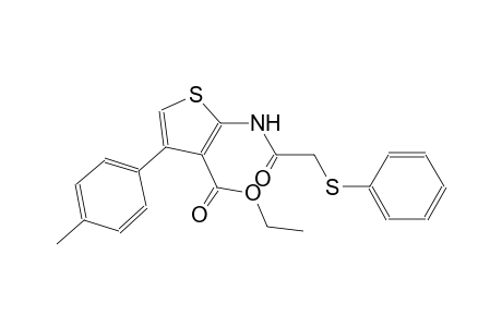 Ethyl 4-(4-methylphenyl)-2-([(phenylsulfanyl)acetyl]amino)-3-thiophenecarboxylate