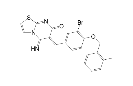 (6Z)-6-{3-bromo-4-[(2-methylbenzyl)oxy]benzylidene}-5-imino-5,6-dihydro-7H-[1,3]thiazolo[3,2-a]pyrimidin-7-one