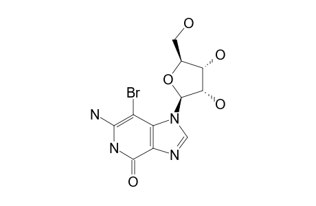 6-AMINO-7-BROMO-1-BETA-D-RIBOFURANOSYLIMIDAZO-[4,5-C]-PYRIDIN-4(5H)-ONE;3-BROMO-3-DEAZAGUANOSINE