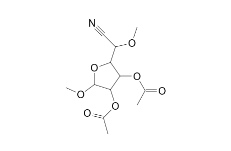 2-(methoxycyanomethyl)-3,4-diacetoxy-5-methoxy-perhydrofuran