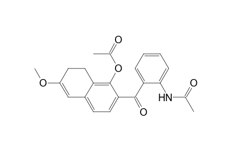 Acetamide, N-[2-[[1-(acetyloxy)-7,8-dihydro-6-methoxy-2-naphthalenyl]carbonyl]phenyl]-