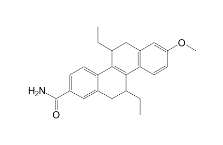 2-(Aminocarbonyl)-8-methoxy-5,11-trans-diethyl-5,6,11,12-tetrahydrocyrysene
