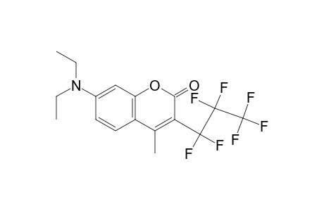 7-diethylamino-3-heptafluoropropyl-4-methylcoumarin