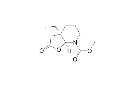 Furo[2,3-b]pyridine-7(4H)-carboxylic acid, 3a-ethylhexahydro-2-oxo-, methyl ester, cis-(.+-.)-
